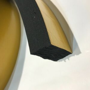 Marine Neoprene Seal Hatch Tape 2” x 1” Black per metre