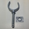 Rowlock 3/8" galvanised with plate fitting
