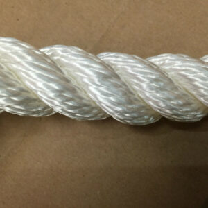 20mm White Nylon Rope Anchor Boat Mooring Yacht per metre 3 strand