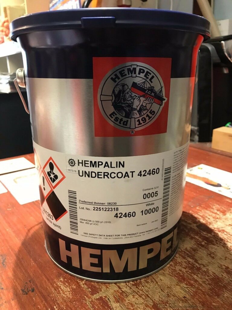 Hempel’s Hempalin undercoat 42460 white 10000 5 ltr – Newline Chandlery