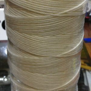 1.3mm Braided White Nylon Twine 1kg spool 8x8