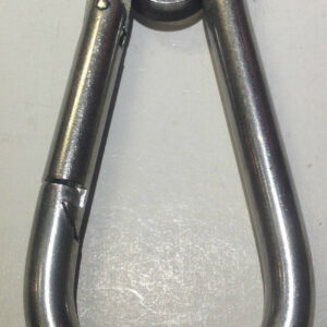 12mm carbine hook clip s/s with eye