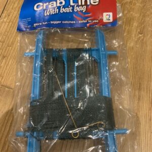 Small Crab Fishing Line & Bait Bag no hook Blue, Orange And Pink