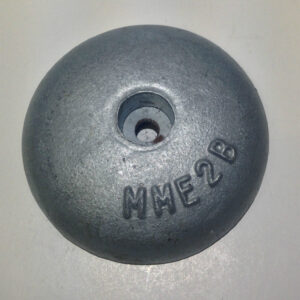 Anode sacraficial  zinc bolt-on 2ZB 2.3kg round 138mm X 35mm