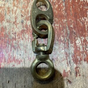 Light Brass Inglefield Clip - Flag Line Swivel Sister Brummel Hook 3”