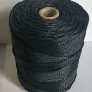 3mm black braided twine 1 kg spool polyethylene