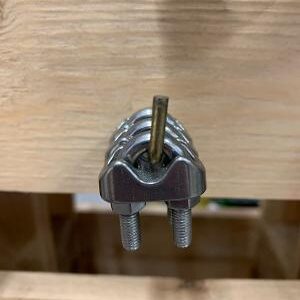 6mm wire rope grip (bulldogs) stainless steel