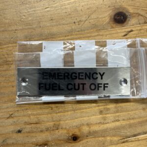 Emergency Fuel Cut Off Label 75 x 19mm
