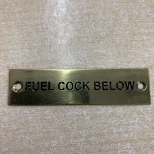 Fuel cock Below screw-on Brass Label