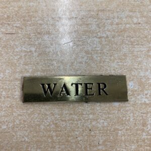 Solid Brass Plaque Label water adhesive