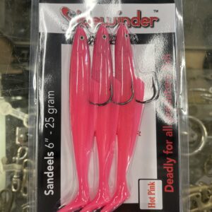 Sidewinder 6” Hot pink Sea Fishing Lures - Newline Chandlery