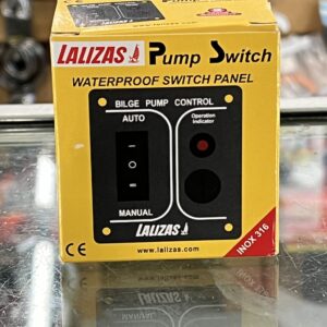 Lalizas pump switch on-off-man with light inox 316