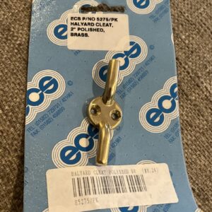 Halyard cleat brass 2”