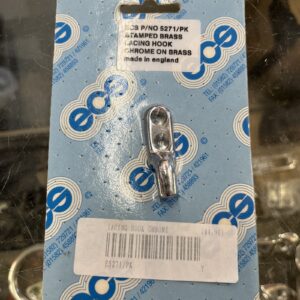 Lacing hook chromed brass