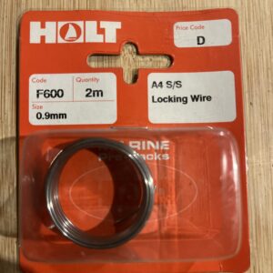 Holt marine F600 0.9mm A4 s/s locking wire 2mtr