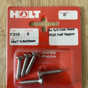 Holt marine F319 10x1” A4 csk s/tapper