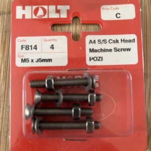 Holt marine F814 m5 x 35mm A4 csk m/screw
