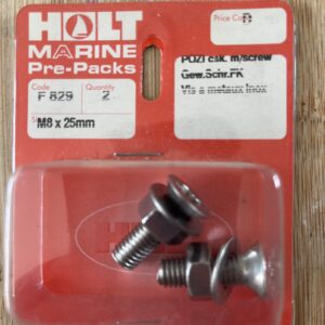 Holt marine F829 m8 x 25mm csk m/screw