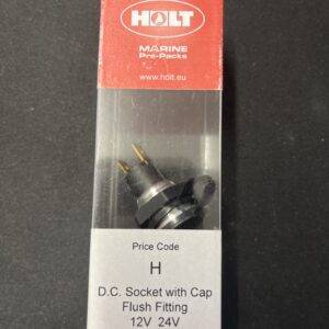 Holt marine Q518 DC socket with cap flush fit
