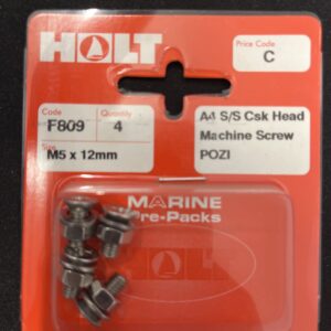 Holt marine F809 m5 x 12mm A4 ask m/screw