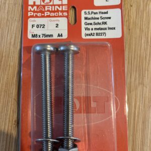 Holt marine F072 m8 x 75mm A4 pan m/screw