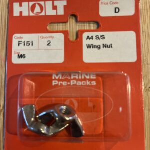 Holt marine m6 A4 wing nut s/s