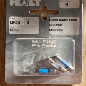 Holt marine Q924 1 amp glass fuse 5x20mm
