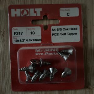 Holt marine F317 10 x 1/2” A4 csk s/tapper