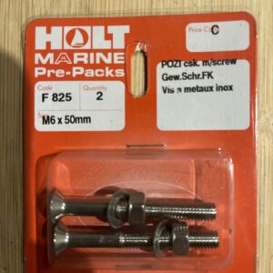 Holt marine F825 m6 x 50mm A4 csk m/screws