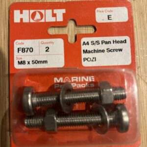 Holt F870 m8 x 50mm A4 pan m/screws