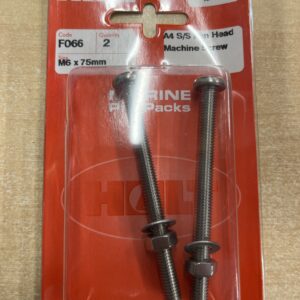 Holt marine F066 m6 x 75mm A4 s\s pan head m\screws