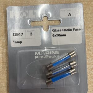 Holt marine Q917 1 amp glass fuse 6 x 30mm pack