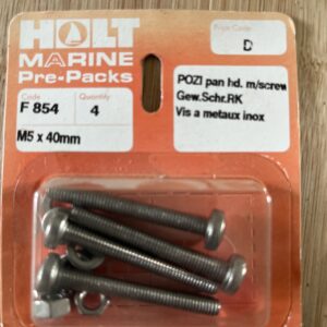 Holt marine F854 m5 x 40mm pan m/screw