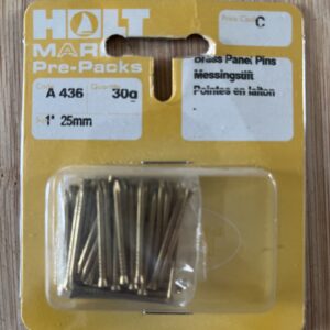 Holt marine A436 1” 25mm brass panel pins