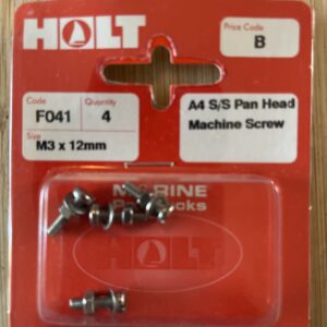 Holt marine F041 m3 x 12mm A4 pan m/screw