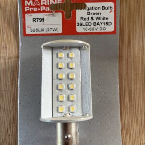 Holt marine R799 navigation bulb green, red and white 36led bay15d