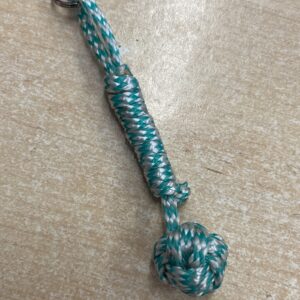 Upcycled monkey fist key ring