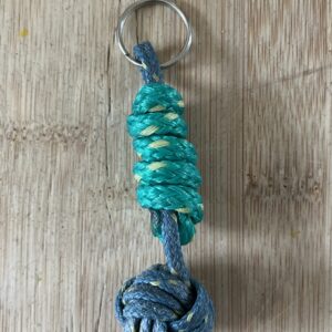 Upcycled monkey fist key ring