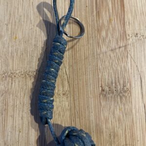 Upcycled monkey fist key ring