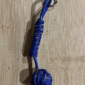 Upcycled monkey fist key ring