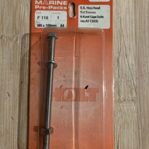 Holt marine F116 m6 x 100mm A4 s/s