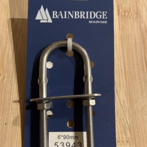 U bolt s/s m6 x 90mm