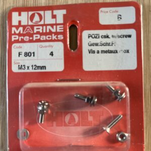 Holt marine F801 m3 x 12mm pozi csk m/screws