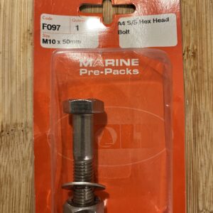 Holt marine F097 m10 x 50mm A4 s\s hex head bolt