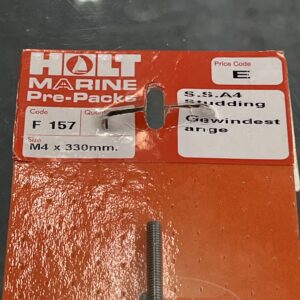 Holt marine F157 m4 x 330mm A4 s/s studding pack