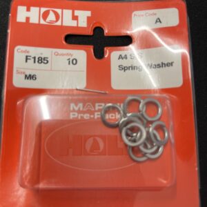 Holt marine F185 m6 A4 s/s spring washer pack
