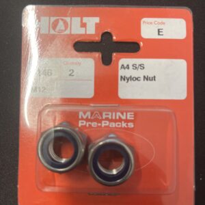 Holt marine F146 m12 A4 s/s nylon nut pack