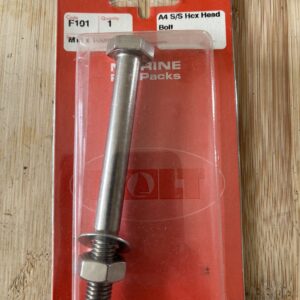 Holt marine F101 m10 x100mm A4 s/s hex bolt pack