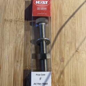 Holt marine F129 A4 s\s hex m12 x 100mm set screw