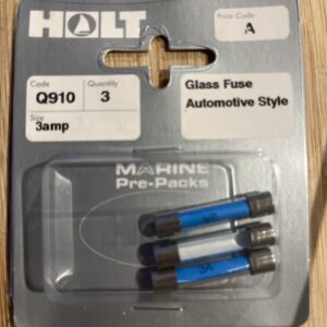 Holt marine Q910 3amp glass fuse pack